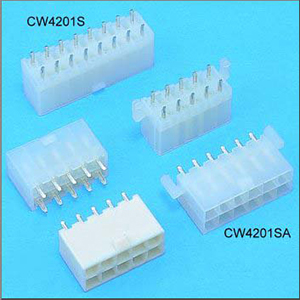 0.165"(4.20mm) Pitch Power Dual Row Connectors Wafer