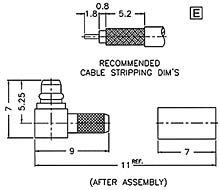 MMCX1112A1-014-3GT30G-50 - R/A plug - Raison Enterprise Co., Ltd.