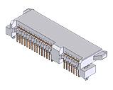 S2-XXF122126RAXX - SATA 7+15P PITCH=1.27mm RIGHT ANGLE FEMALE DIP TYPE POST WITH TWO LATCHES - Kendu Technology Co., Ltd.