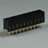  2802-BA & BB SERIES DUAL ROW VERTICAL MOUNT PCB CONNECTORS (LOW PROFILE)  