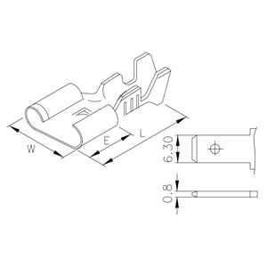 V17612BS - Connector terminals